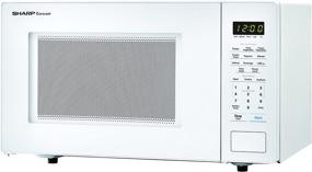 img 3 attached to SHARP White Carousel 1.1 Cu. Ft. 1000W Countertop Microwave Oven (ISTA 6 Packaging), Energy-Efficient, 1000 Watt