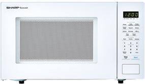 img 4 attached to SHARP White Carousel 1.1 Cu. Ft. 1000W Countertop Microwave Oven (ISTA 6 Packaging), Energy-Efficient, 1000 Watt