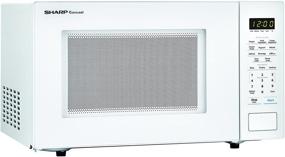 img 1 attached to SHARP White Carousel 1.1 Cu. Ft. 1000W Countertop Microwave Oven (ISTA 6 Packaging), Energy-Efficient, 1000 Watt