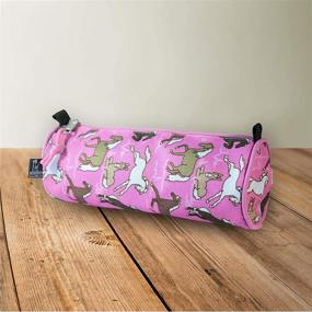 img 1 attached to 🐴 Wildkin Kids Zippered Pencil Case - Ideal for School Supplies & Travel Essentials, Durable 600-Denier Polyester Pencil Cases - 8 x 3 x 3 Inches, BPA-free (Horses in Pink)