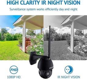 img 1 attached to 📷 LaView Outdoor Security Camera: Full HD, Wi-Fi, Pan/Tilt, Night Vision, 2-Way Audio, Motion Detection, Easy Set Up, Alexa Compatible