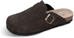 img 4 attached to TF STAR Unisex Footbed Leather Men's Shoes: Stylish Comfort for All-Day Wear