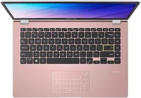 img 1 attached to ASUS E410 14-inch Lightweight Laptop, Intel Celeron N4020 up to 2.8GHz, 4GB DDR4 RAM, 128GB eMMC, 802.11AC WiFi, Bluetooth, HDMI, Webcam, Remote Work, Pink, Windows 10 S