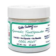 🌿 natural ayurvedic mineralizing toothpowder – neem & organic mint | 1.3 oz | fluoride-free, chemical-free, sensitivity-free, safe for enamel & dental work logo