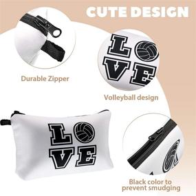 img 2 attached to 🏐 Volleyball Pouch Small Makeup Bag Organizer - Portable Storage Case for Players, Teams, Women, and Girls - Cosmetic Bags Travel Toiletry Bag Accessories (Popular Style)