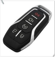 🔑 ford edge explorer fusion 2015 2016 2017 smart remote key case 5 button m3n-a2c31243300 car key shell with uncut blade logo