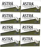 🪒 astra superior platinum de safety razor blades - pack of 40 blades (5x8) logo