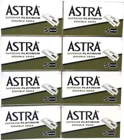 img 2 attached to 🪒 Astra Superior Platinum DE Safety Razor Blades - Pack of 40 Blades (5x8)