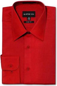 img 4 attached to G Style USA Mens Dress Shirt
