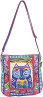 🐱 laurel burch stacked felines crossbody bag logo