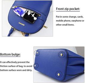 img 3 attached to Handbags Backpack Fashion Designer Shoulder
