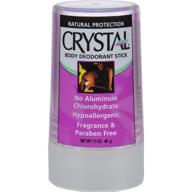 🌿 unscented crystal body deodorant travel stick - 1.5 oz (pack of 5): long-lasting odor protection on the go logo