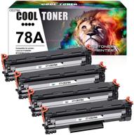 🖨️ cool toner - compatible toner cartridge replacement for hp 78a ce278a - laserjet 1536dnf mfp, p1606dn, m1536dnf, p1566, p1560 - printer ink (black, 4-pack) logo