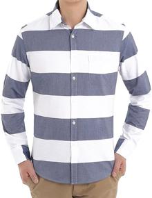 img 2 attached to Versatile and Stylish Sleeve Regular Oxford Casual Button Shirt - Perfect for Any Occasion!