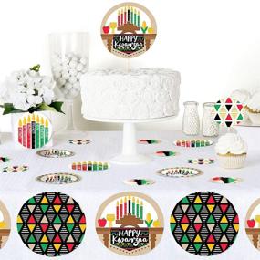 img 1 attached to Happy Kwanzaa African Heritage Party Giant Circle Confetti - Large 27 Count - Big Dot of Happiness Party Decorations