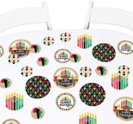 happy kwanzaa african heritage party giant circle confetti - large 27 count - big dot of happiness party decorations logo