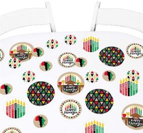 img 4 attached to Happy Kwanzaa African Heritage Party Giant Circle Confetti - Large 27 Count - Big Dot of Happiness Party Decorations