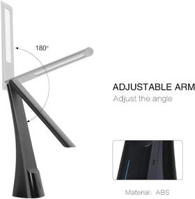 img 2 attached to 🌟 STARPIE LED Desk Lamp: Versatile Cordless Foldable Task Light for Living Room, Kids, and Reading - Black