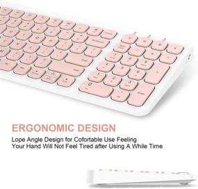 img 1 attached to 💻 Effortless Typing: Cimetech Ultra Thin Wireless Keyboard – Boost Your Computer Experience