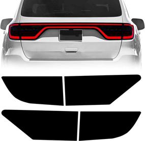 img 4 attached to 🚗 NDRUSH Durango Blackout Tail Light Vinyl Tint Film Overlay - Precut Wrap Cover for 2014-2021 Dodge Durango