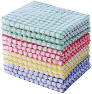 🧽 jaisie.w 12pack dish cloths: 11 x 16 inches kitchen towels for efficient dishwashing - soft and absorbent dish rags set in 4 vibrant colors logo