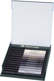 img 2 attached to 🖌️ Faber-Castell PITT Artist Brush Pen Set - 12 Grey Shades In a Sturdy Workstation for Improved SEO