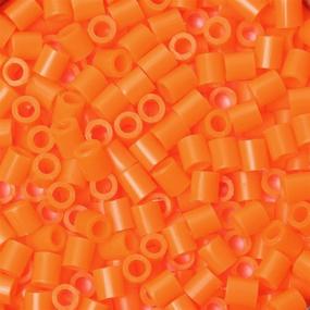 img 2 attached to 🧡 Vibrant 2,000 Orange Fuse Beads: 5 x 5mm Bulk Pack of Fusion Beads Ideal for Perler Bead Crafting