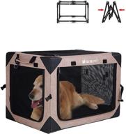 🐾 portable and foldable gjease car dog crate cat kennel: versatile cage for small, medium, and large pets логотип