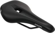 ergon sm sport ergonomic comfort bicycle saddle for all mountain, trail, gravel, and bikepacking bikes - men's, two sizes (black) logo