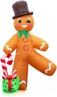 joybest christmas inflatables decorations gingerbread logo