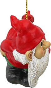 img 2 attached to Garden Gnomes Figurine - Loonie Moonie 🎄 Gnome - Naughty Mooning Gnomes Statues - Christmas Ornament