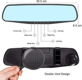 img 1 attached to Mirror Video Recroder Camera Night Car & Vehicle Electronics