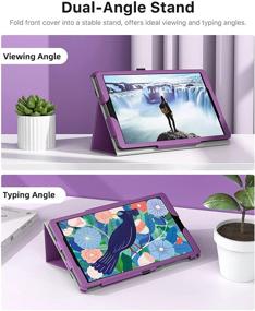 img 1 attached to 📱 MoKo Case for Samsung Galaxy Tab A7 Lite 8.7 Inch - Slim Lightweight Tablet Shell Cover Stand Case - Purple