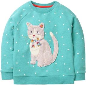 img 2 attached to 👕 Bumeex Toddler Girl Sweatshirt Clothes Outfit: Comfy Cotton Crewneck Christmas Clothing