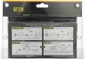 img 1 attached to 🚗 Enhance your Vehicle's Performance with the AUTO METER 2397 Autogage Black Console Oil/Volt/Water Gauge - 2.3125 in.