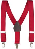 👶 kid n' me adjustable elastic solid suspenders for boys, girls, toddlers, and babies logo