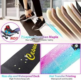 img 2 attached to 🛹 ANDRIMAX Skateboards: The Ultimate Complete Skateboard for Youth Beginners