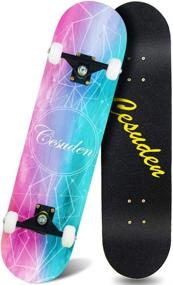 img 4 attached to 🛹 ANDRIMAX Skateboards: The Ultimate Complete Skateboard for Youth Beginners