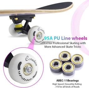 img 1 attached to 🛹 ANDRIMAX Skateboards: The Ultimate Complete Skateboard for Youth Beginners