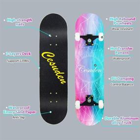 img 3 attached to 🛹 ANDRIMAX Skateboards: The Ultimate Complete Skateboard for Youth Beginners