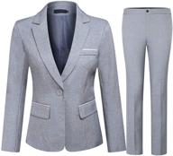 womens 2 piece office business blazer: elevate your style logo