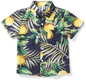 img 4 attached to 👕 Phorecys Hawaiian Tropical Shirts for Boys 9-10 | Tops, Tees & Shirts Collection