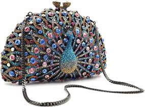 img 2 attached to 💎 Элегантные кристальные клатчи-вечерние сумочки для женщин - Изысканные роскошные аксессуары