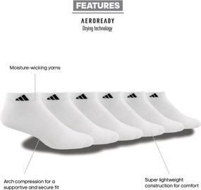 img 3 attached to Получите комфорт сжатия с носками Adidas Superlite - упаковка из 6 пар