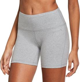 img 3 attached to BALEAF Women's 5-Inch Volleyball Biker Running Yoga Shorts with Spandex Compression, High Waist and Pocket