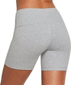 img 1 attached to BALEAF Women's 5-Inch Volleyball Biker Running Yoga Shorts with Spandex Compression, High Waist and Pocket