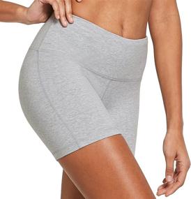 img 4 attached to BALEAF Women's 5-Inch Volleyball Biker Running Yoga Shorts with Spandex Compression, High Waist and Pocket