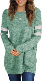 img 4 attached to 👚 Women's Casual Tunic Sweaters: Stylish Tops Perfectly Paired with Leggings