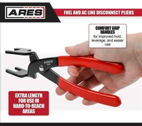 img 1 attached to 🔌 ARES 15041 Fuel and AC Line Disconnect Pliers for Single or Two Step Collar Connector Lines Designed for Tight Access Areas