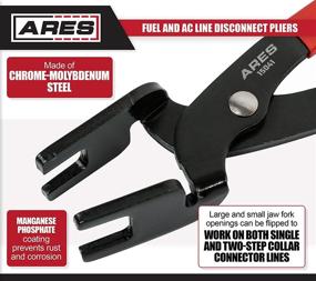 img 2 attached to 🔌 ARES 15041 Fuel and AC Line Disconnect Pliers for Single or Two Step Collar Connector Lines Designed for Tight Access Areas